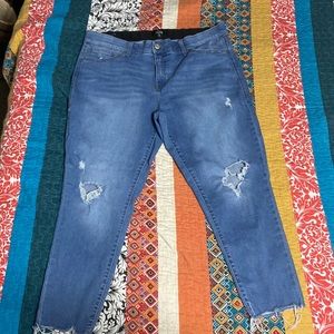 LuLaRoe Ankle Distressed Denim Jeans